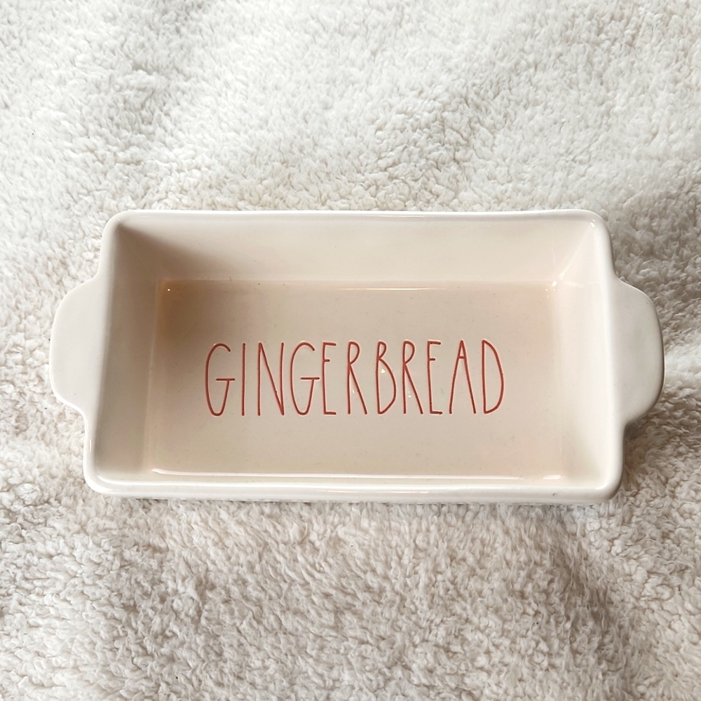 RAE DUNN GINGERBREAD ceramic baking dish